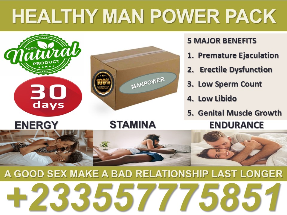 MANPOWER PACK - Natural Remedy for Premature Ejaculation & Erectile Dysfunction